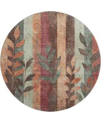 Mayfield Machine Washable AMF1871 8' x 8' Round Area Rug