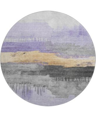 Mayfield Machine Washable AMF1880 8' x 8' Round Area Rug