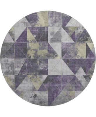 Mayfield Machine Washable AMF1888 8' x 8' Round Area Rug
