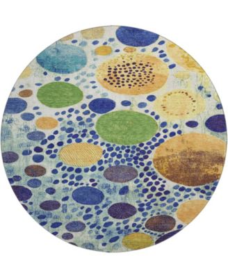Mayfield Machine Washable AMF1895 8' x 8' Round Area Rug