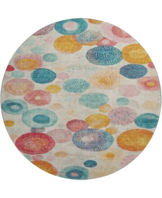 Mayfield Machine Washable AMF1896 8' x 8' Round Area Rug