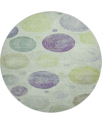 Mayfield Machine Washable AMF1897 8' x 8' Round Area Rug