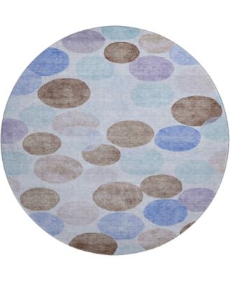 Mayfield Machine Washable AMF1898 8' x 8' Round Area Rug