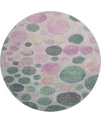 Mayfield Machine Washable AMF1899 8' x 8' Round Area Rug