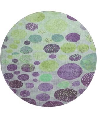 Mayfield Machine Washable AMF1899 8' x 8' Round Area Rug
