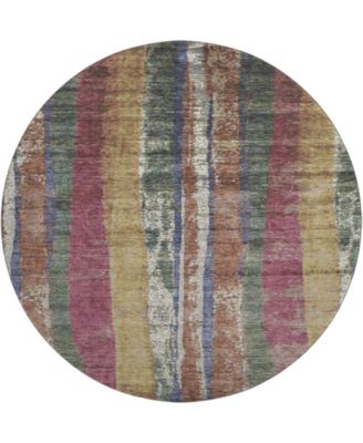 Mayfield Machine Washable AMF1910 8' x 8' Round Area Rug