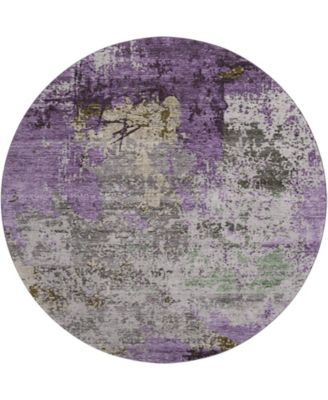 Mayfield Machine Washable AMF1911 8' x 8' Round Area Rug