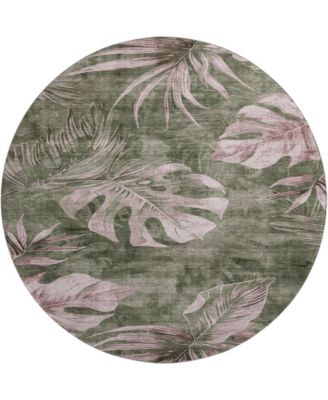 Mayfield Machine Washable AMF1887 8' x 8' Round Area Rug