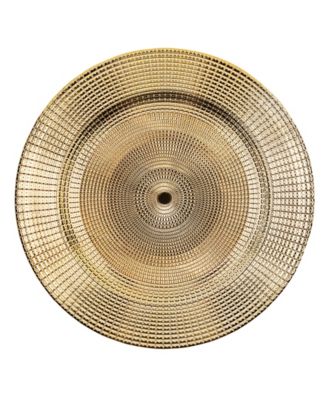 Viatrix Charger Plates 13" Electroplated Set of 4