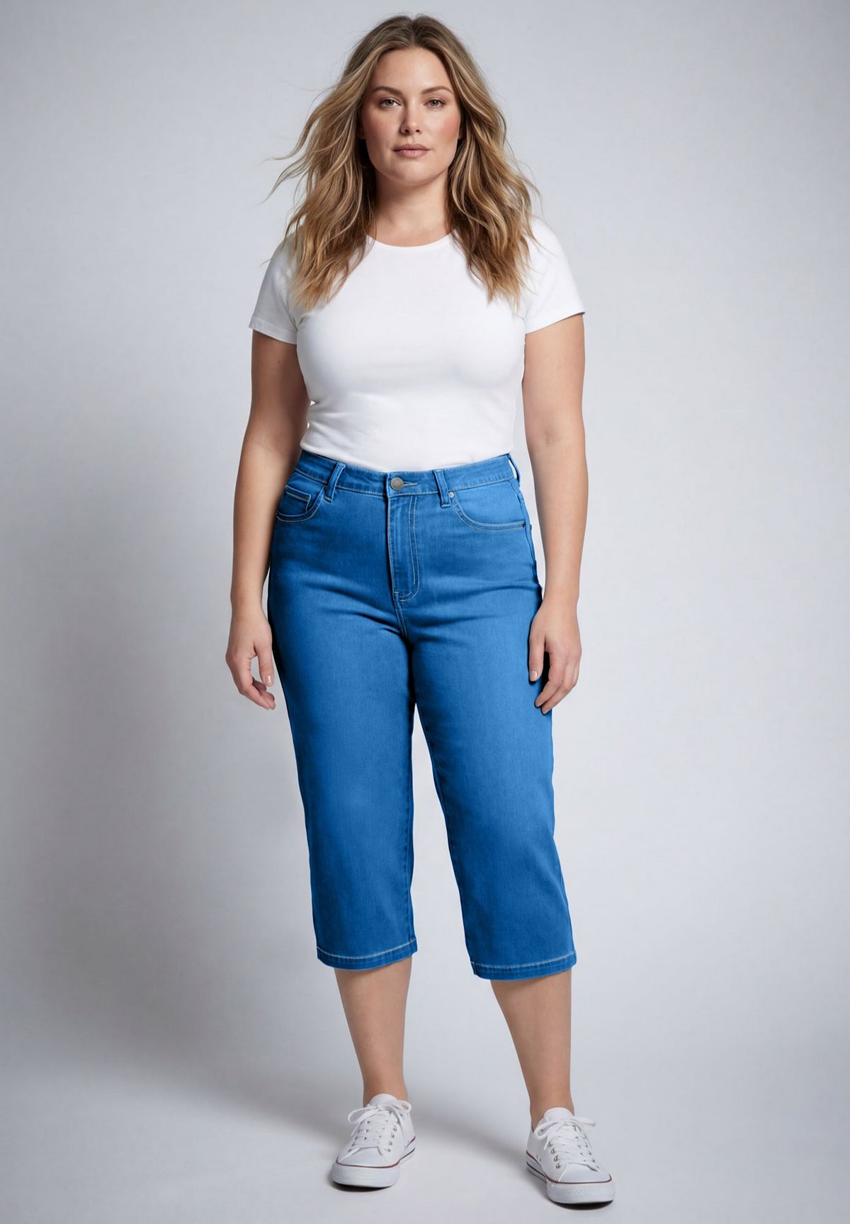 AVENUE Women's Butter Denim Straight Crop view 2 — MAYCSS fashion products