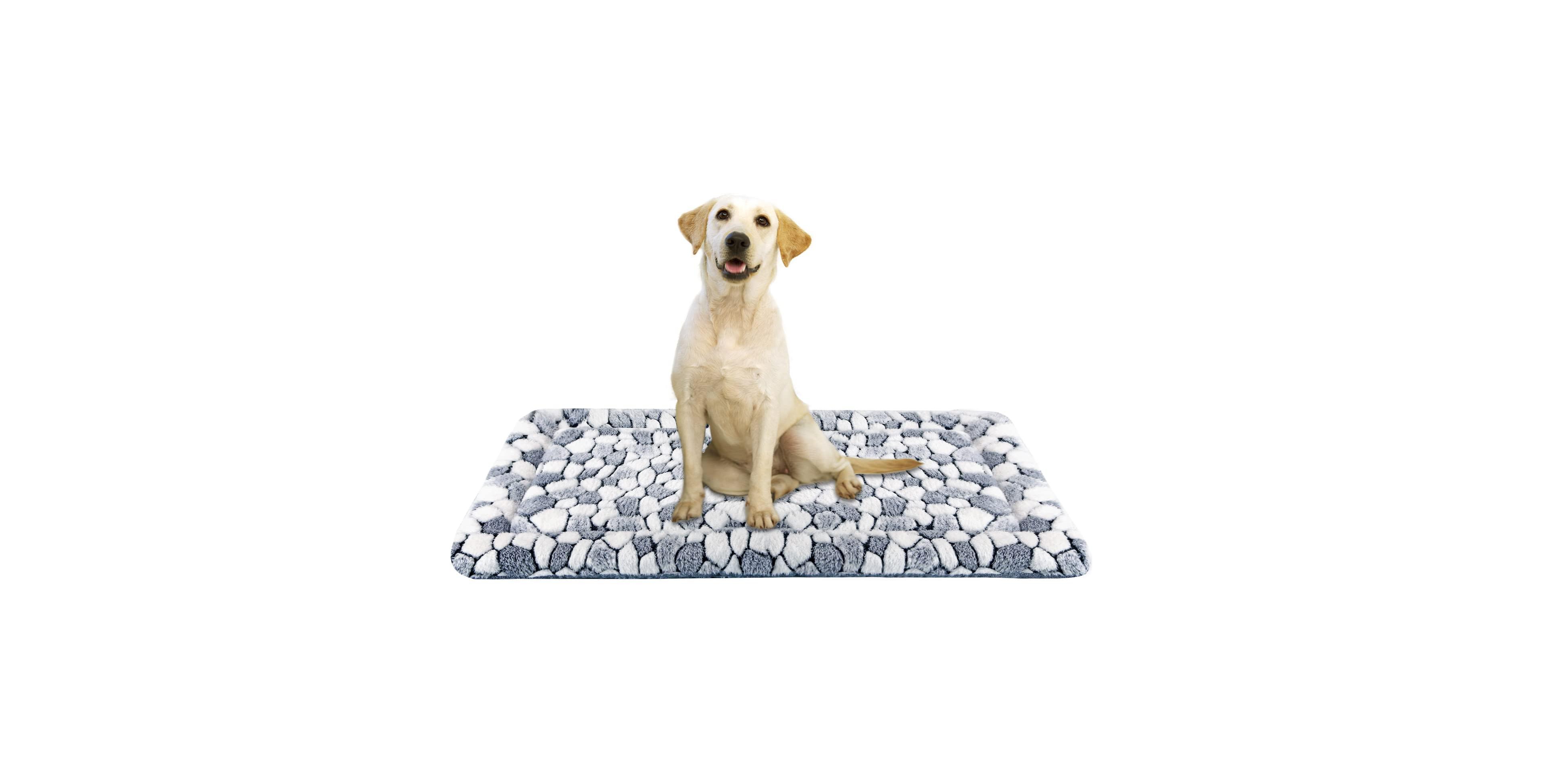 Aronkl Reversible Dog Crate Pad Bed Mat Cool Warm Sleeping For Dogs Cats Machine Washable Multi Use Pet Beds