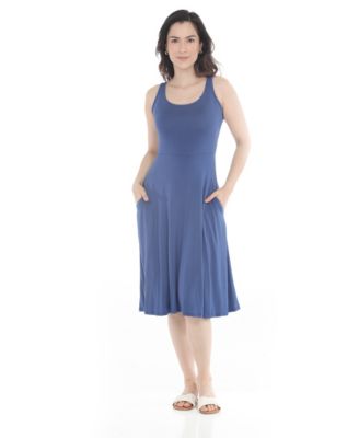 Women's Twist Front Built in Skirt Maxi Dress