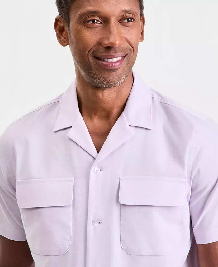 Men's Double Pocket Oxford Short-Sleeve Shirt - thumbnail 3