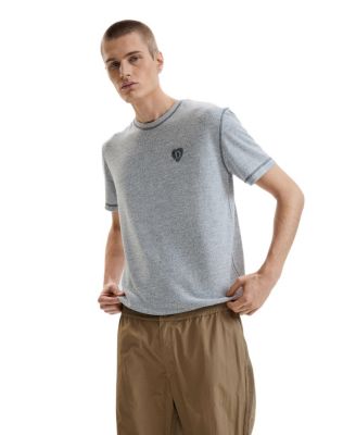 Men's Long mixed-fabric trousers