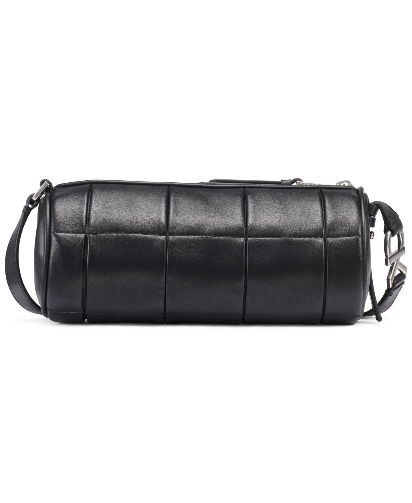 Женская сумка Calvin Klein Tina Pleated Small Crossbody Handbag, цвет: Чёрный / Серебряный — фото 2