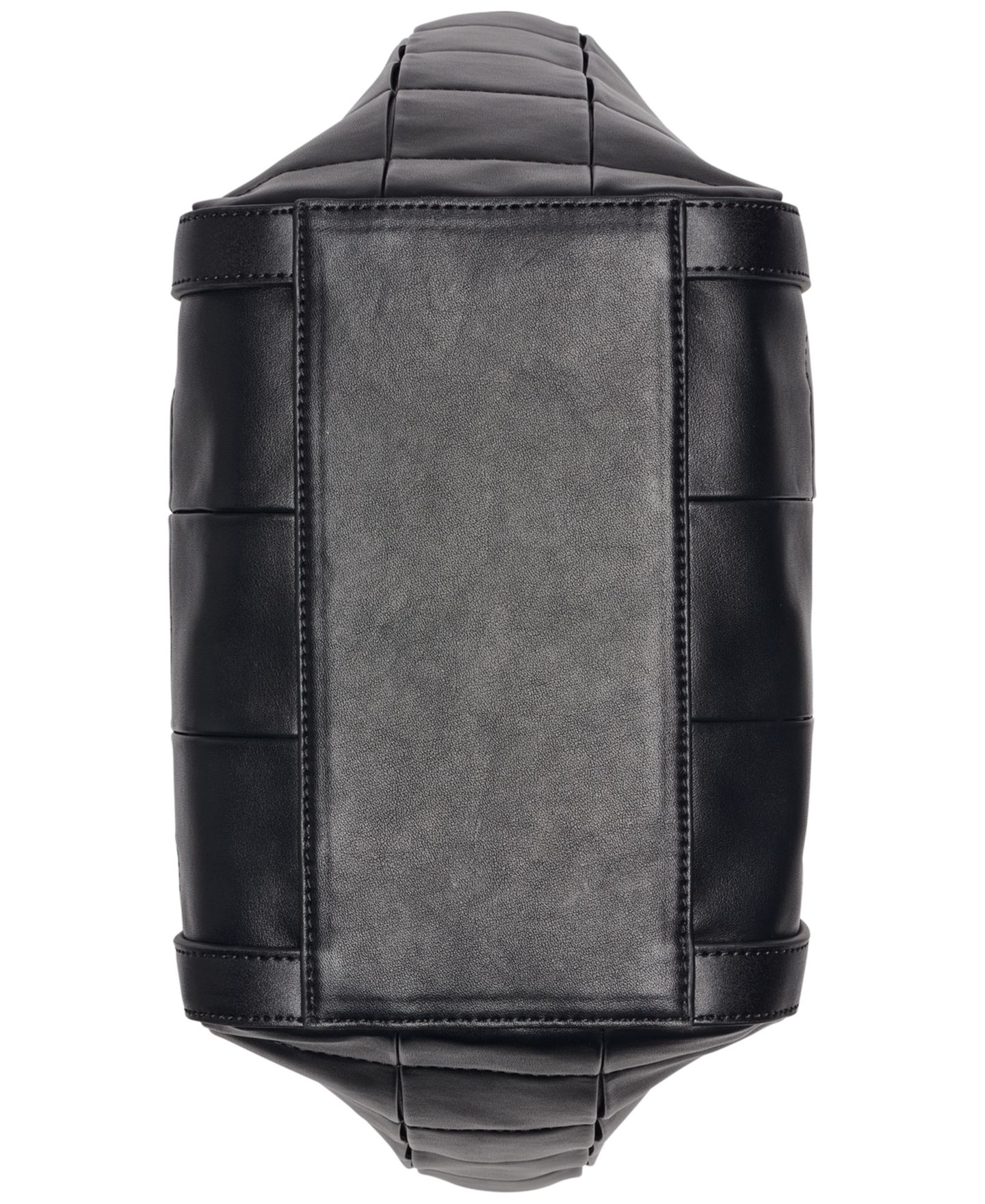 Женская сумка Calvin Klein Tina Pleated Extra-Large Tote Handbag, цвет: Чёрный / Серебряный — фото 2