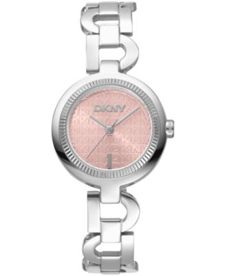 Women's Open Link Quartz Stainless Steel Bracelet Watch 28mm