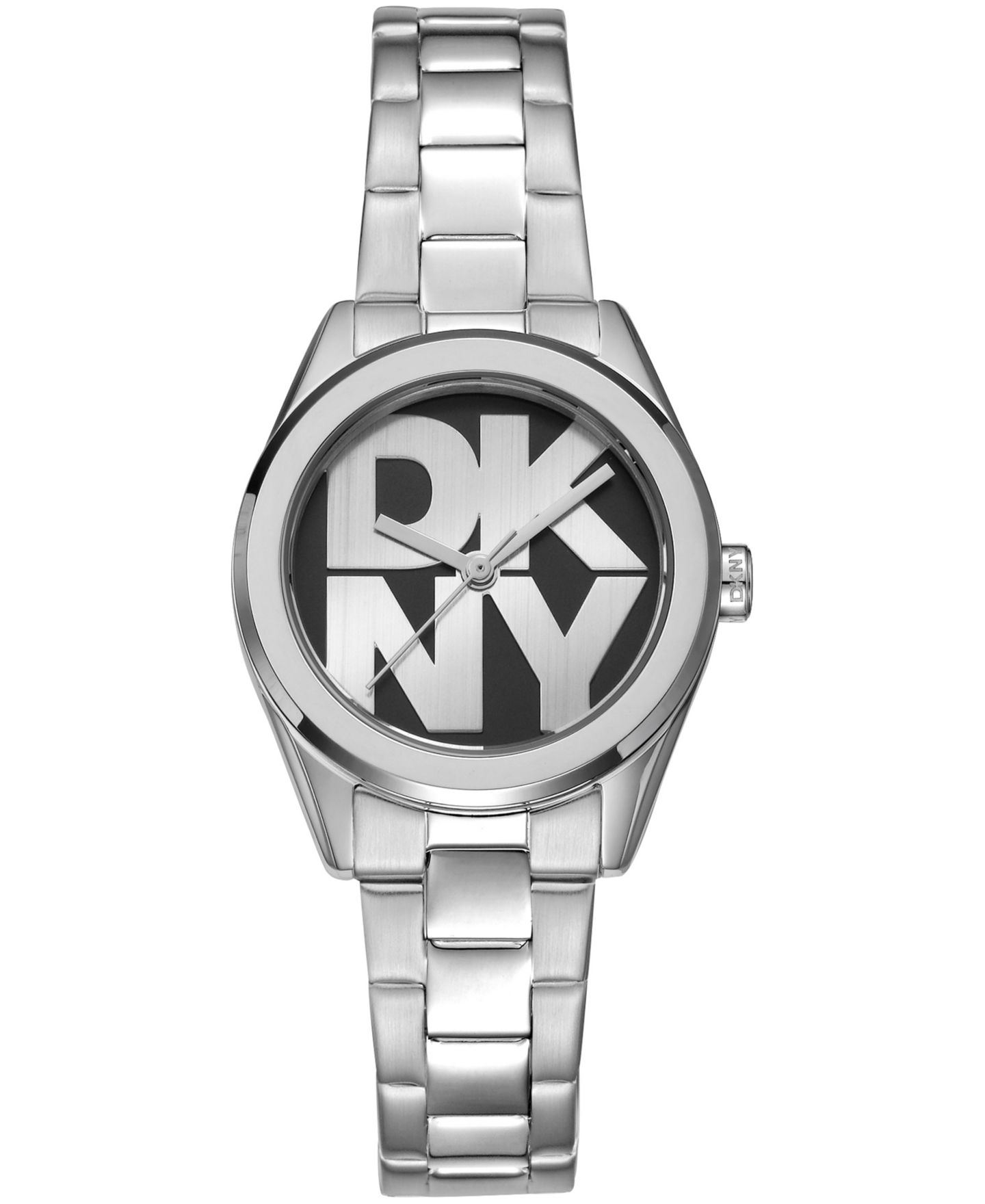 Женские часы DKNY Logo Quartz Stainless Steel Bracelet Watch 28mm Gift Set — фото 2