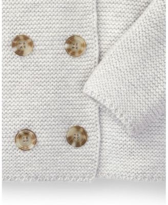 Baby Hope and Henry Long Sleeve Button Front Hooded Sweater