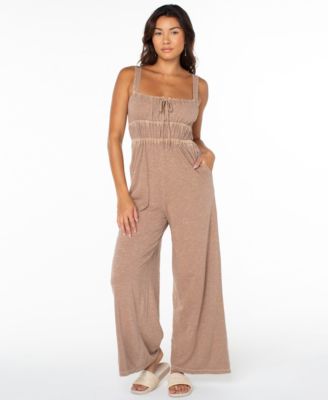 Women's Clover Sleeveless Square Neck Jumpsuit