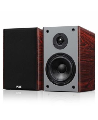 5.25 Home Theater Bookshelf Speakers - 2-Way HiFi Sound with Wall Mount Bracket (PHQBS53CH)