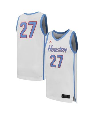 Men's 27 White Houston Cougars Replica Basketball Jersey