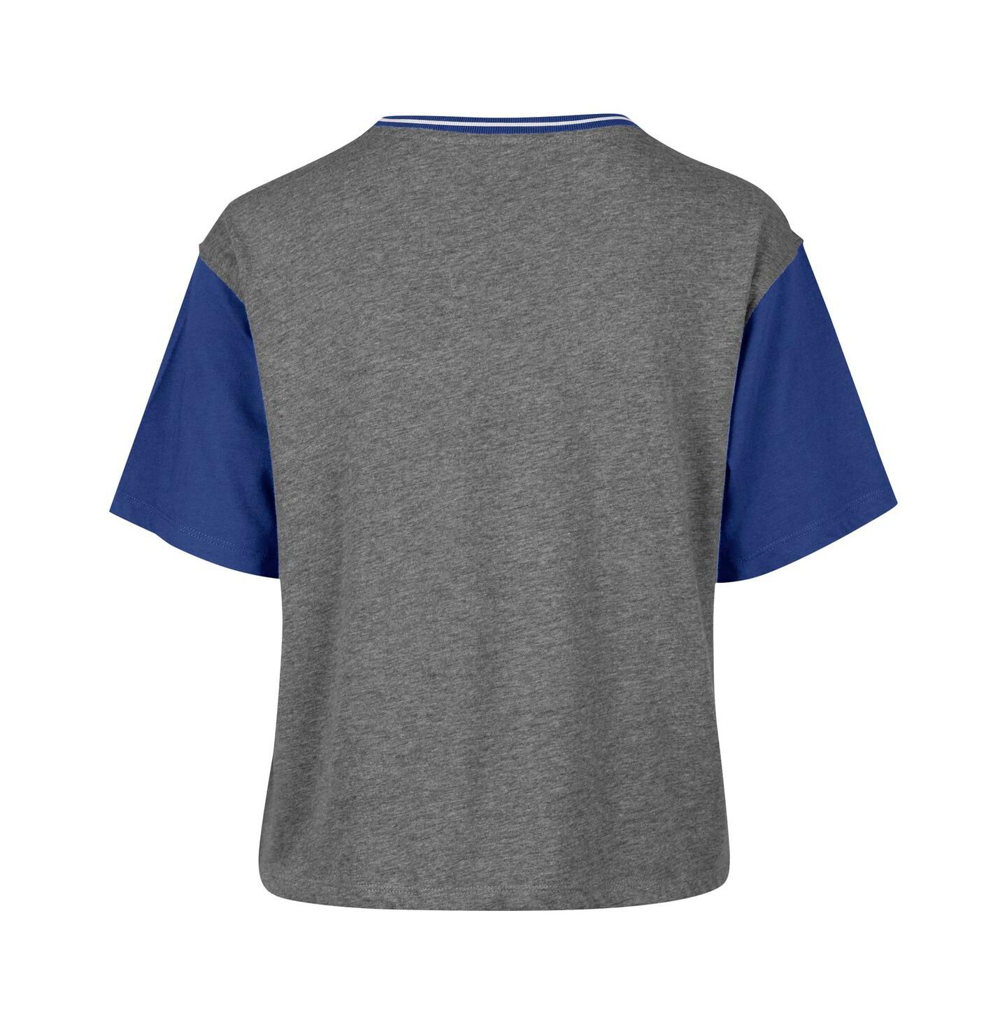 Женская футболка '47 Brand Gray Philadelphia 76ers Rise Clubhouse Ziggy Color Block — фото 3