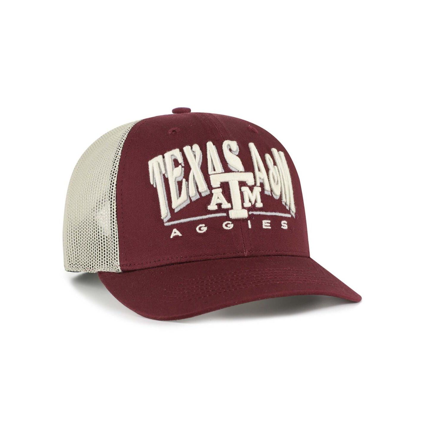 Мужская кепка '47 Brand Maroon Texas A&M Aggies Arid Adjustable Trucker Hat — фото 2