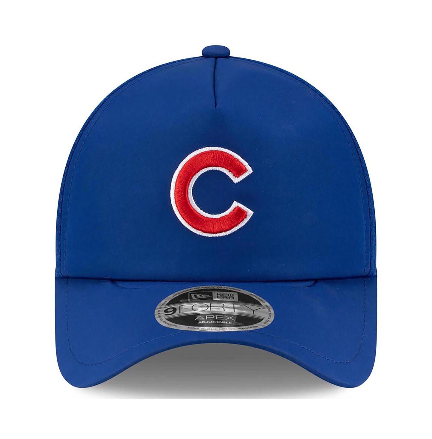 Мужская кепка New Era Royal Chicago Cubs 2026 Batting Practice Apex 9FORTY Adjustable Trucker Hat — фото 2