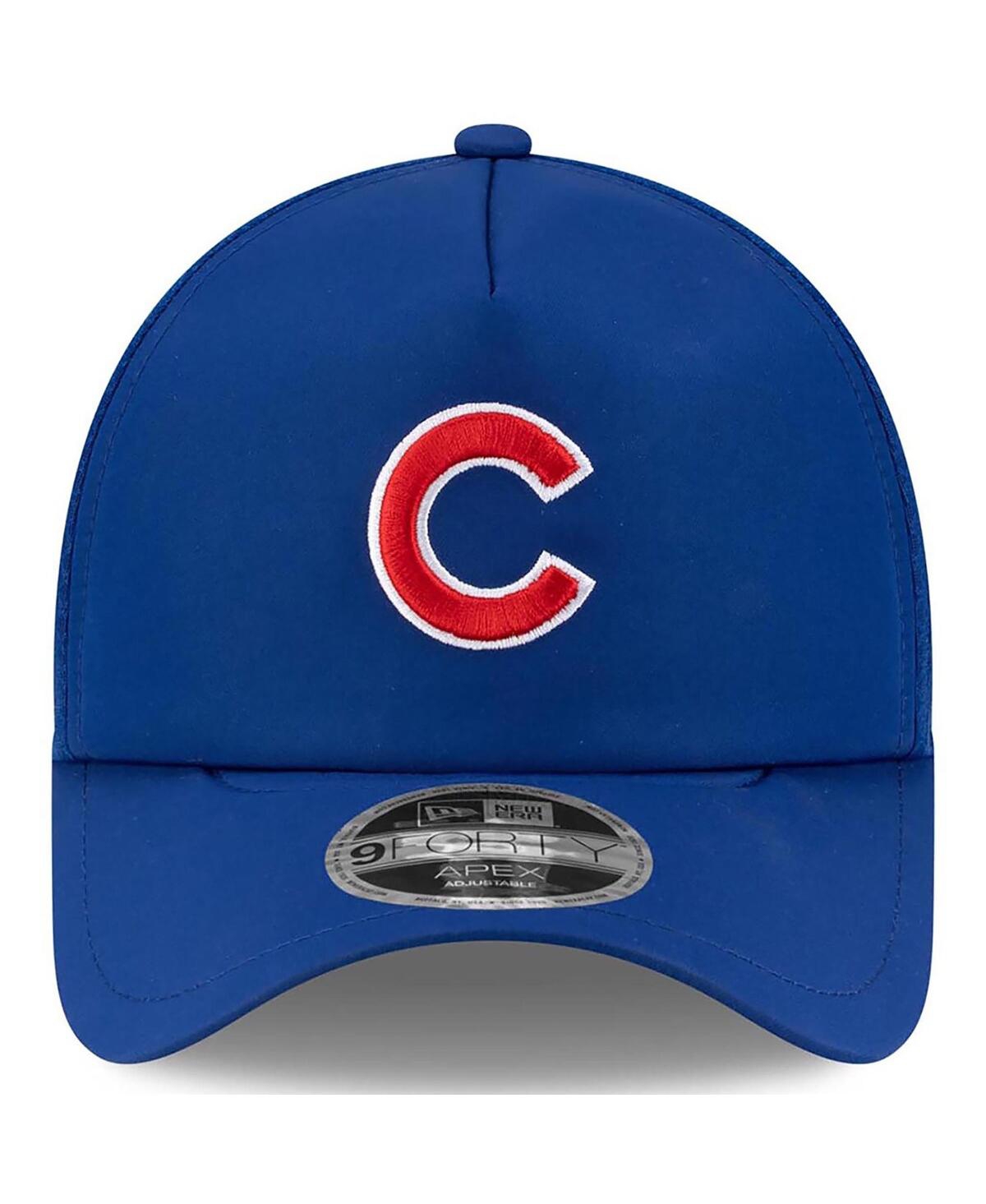 New Era Men's Royal Chicago Cubs 2026 Batting Practice Apex 9FORTY Adjustable Trucker Hat