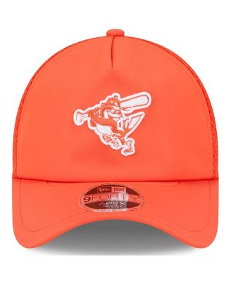 Men's Orange Baltimore Orioles 2026 Batting Practice Alternate Apex 9FORTY Adjustable Hat