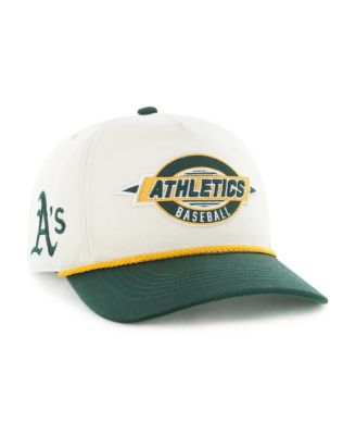 Big Boys and Girls Natural/Green Athletics Frame Out Hitch Adjustable Hat
