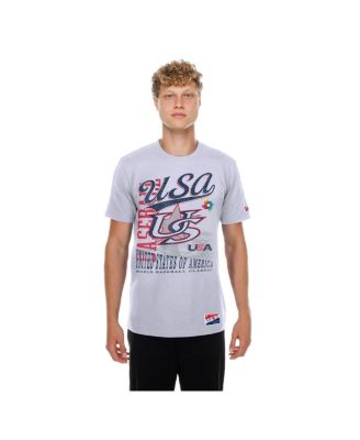 Men's White USA Baseball 2026 World Baseball Classic Oversized Throwback Distressed T-Shirt