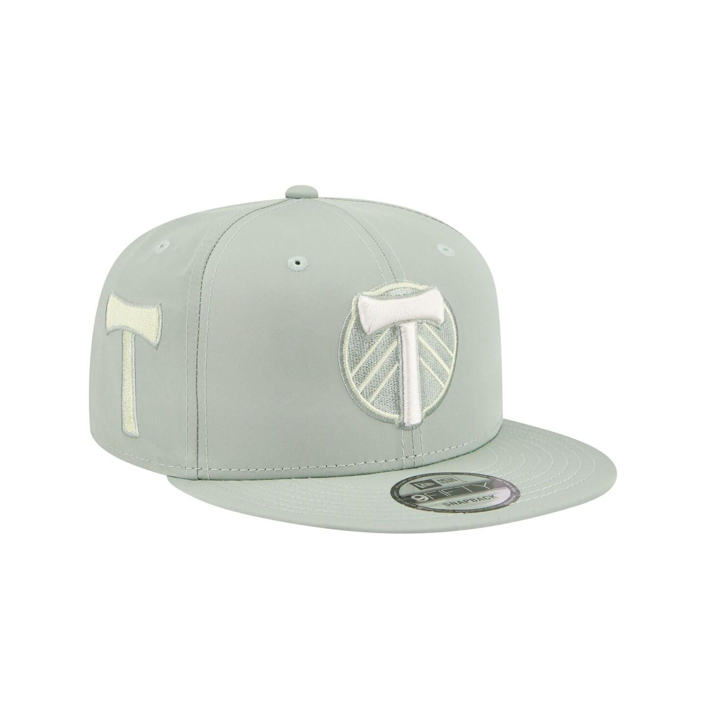 Мужские головные уборы New Era Mint Portland Timbers 2026 Jersey Hook 9FIFTY Snapback Hat — фото 1