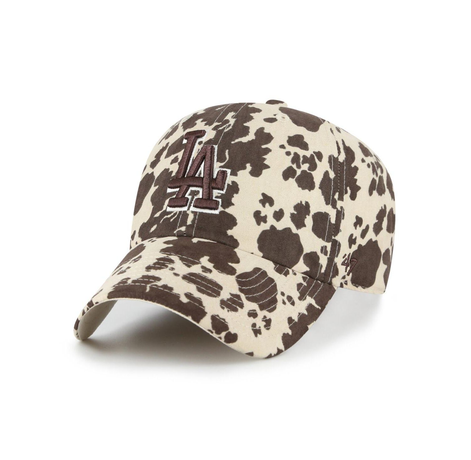Women's Natural Los Angeles Dodgers Bessie Clean Up Adjustable Hat