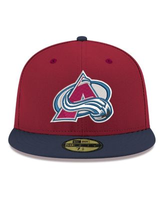 Men's Burgundy Colorado Avalanche Core Logo Two-Tone 59FIFTY Fitted Hat