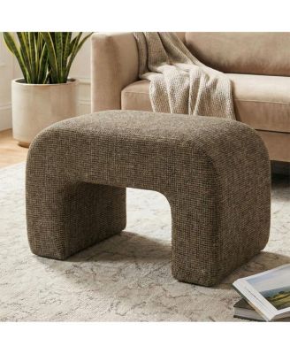 29" Upholstered Waterfall Bedroom Bench, Small Entryway Bench, 1 Pc