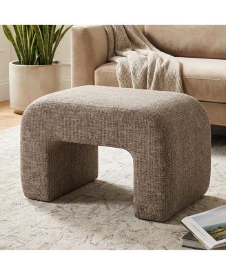 29" Upholstered Waterfall Bedroom Bench, Small Entryway Bench, 1 Pc