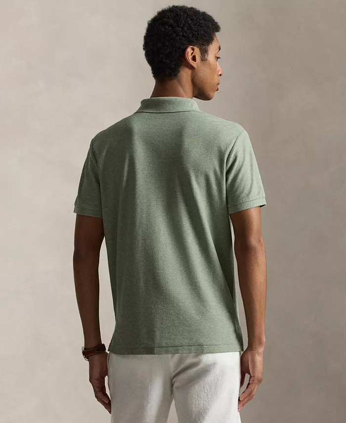Men's Custom Slim-Fit Honeycomb-Mesh Polo Shirt - thumbnail 8