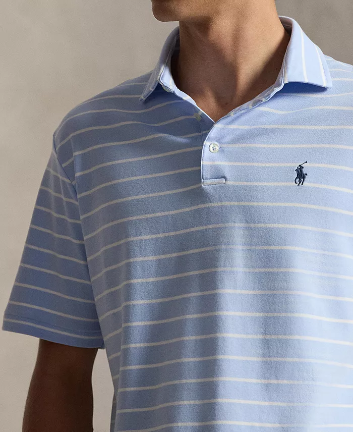 Classic Striped Soft Cotton Polo Shirt - thumbnail 8