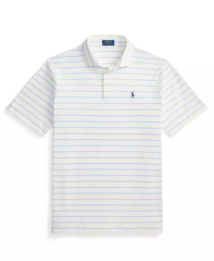 Classic Striped Soft Cotton Polo Shirt - thumbnail 5