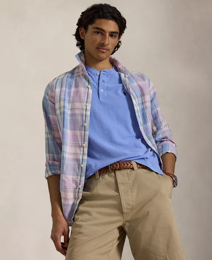 Men's Featherweight Mesh Henley Shirt - thumbnail 4
