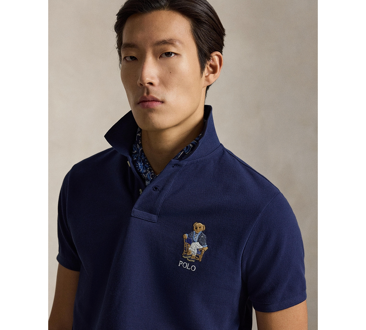 Polo Ralph Lauren Men's Custom Slim-Fit Bear Shirt