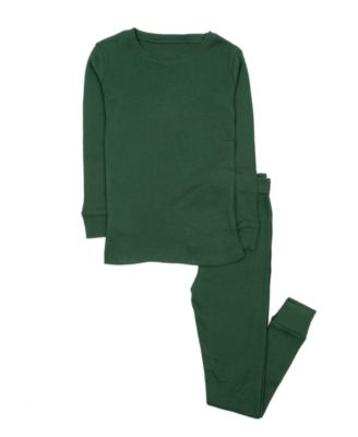 Toddler Matching Family Two Piece Cotton Long Sleeve Solid Color Pajamas 2T-5T