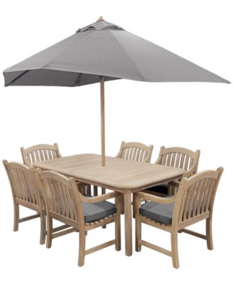 Bristol 7-Pc. Rectangle Dining Set (Dining Table and Dining Chairs)