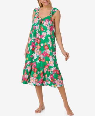 Women's V-Neck Midi Nightgown