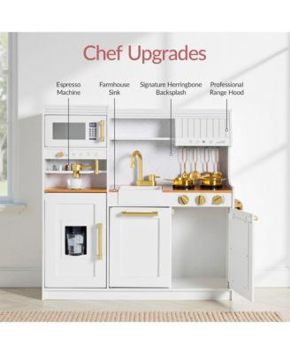 Pretend Play Kitchen with Espresso Machine