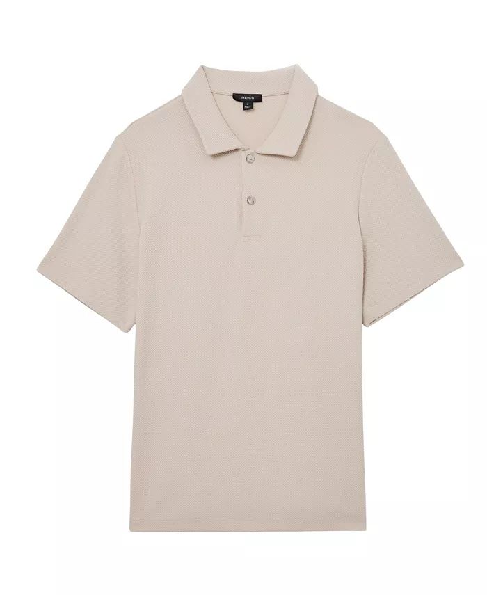 Men's Kennedy Textured Half-Button Polo Shirt - thumbnail 6