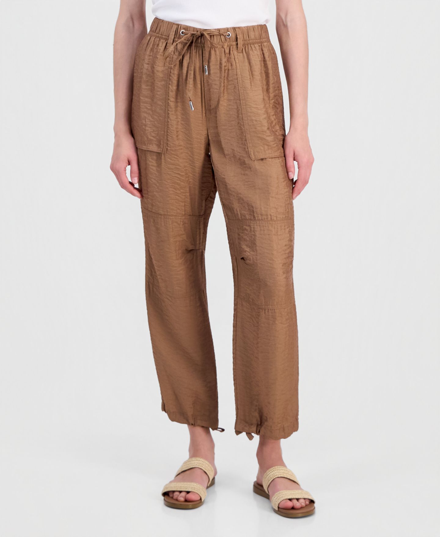 Женские брюки Nautica Relaxed Straight-Leg Drawstring, цвет: Barley — фото 2