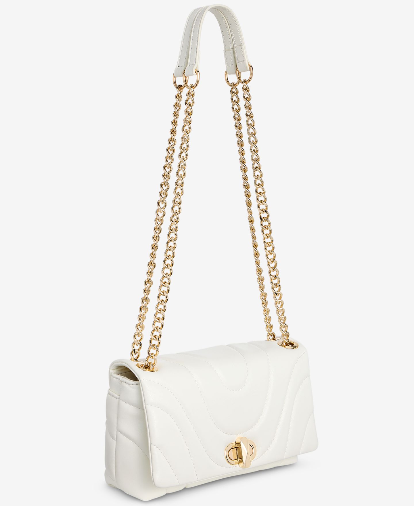 Женская сумка I.N.C. International Concepts Mini Ajae Wave Quilt Crossbody Handbag, цвет: Яркий белый — фото 3